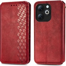 Mays Shop Infinix Akıllı 8 Cüzdan Fonksiyonu Için Kılıf Deri Kılıf Moda Tasarım Flip (Yurt Dışından)