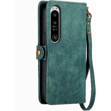 Mays Shop Sony Xperia 1 Iv Flip Kapak Için Flip Case Basit Iş Cüzdan Deri (Yurt Dışından)