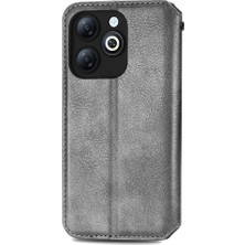 Mays Shop Infinix Akıllı 8 Cüzdan Fonksiyonu Için Kılıf Deri Kılıf Moda Tasarım Flip (Yurt Dışından)