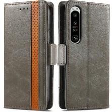 Mays Shop Sony Xperia 1 Iv Çoklu Kart Yuvası Çok Renkli Iş Cüzdanı Için Flip Case (Yurt Dışından)