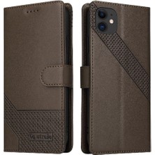 Mays Shop Iphone 11 Için Flip Case Üç Kart Yuvaları Kickstand Premium Deri (Yurt Dışından)