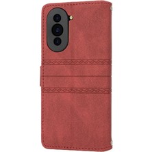 Mays Shop Huawei Nova 10 Için Flip Case Kickstand Pu Deri Darbeye Koruyucu (Yurt Dışından)