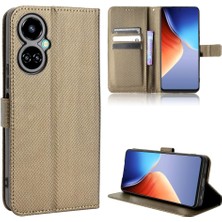 Mays Shop Tecno Camon 19 Kickstand Manyetik Cüzdan Kapak Kart Tutucu Için Kılıf (Yurt Dışından)