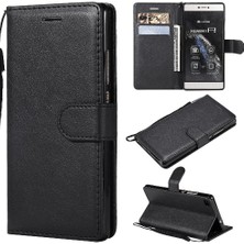 Mays Shop Kart Yuvası Klasik ile Huawei P8 Iş Cüzdan Telefon Kılıfı Için Flip Case (Yurt Dışından)