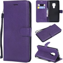 Mays Shop Kart Yuvası ile Huawei Mate 20 Için Flip Case Klasik Düz Renk Yüksek Telefon (Yurt Dışından)