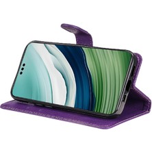 Mays Shop Huawei Mate 60 Pro Için Flip Case Yüksek Kalite Deri Klasik Düz Renk (Yurt Dışından)