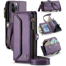 Mays Shop Iphone 11 Pro Için Crossbody Durumda Rfid Engelleme Kart Tutucu Kılıf Cüzdan Için (Yurt Dışından)