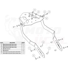 Moto Üçel Hero x Pulse 200 Çanta Demiri