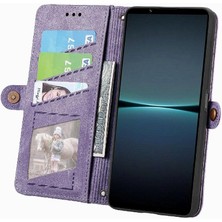 Mays Shop Sony Xperia 1 Iv Flip Kapak Için Flip Case Basit Iş Cüzdan Deri (Yurt Dışından)