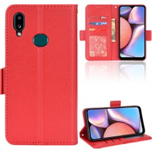 Mays Shop Samsung Galaxy A10S Manyetik Yan Toka Cüzdan Kart Yuvaları Tutucu (Yurt Dışından)