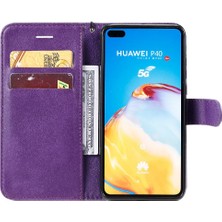 Mays Shop Kart Yuvası ile Huawei P40 Iş Cüzdan Telefon Kılıfı Için Flip Case Yüksek (Yurt Dışından)