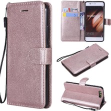 Mays Shop Kart Yuvası Klasik Katı ile Huawei P10 Yüksek Kaliteli Deri Için Flip Case (Yurt Dışından)