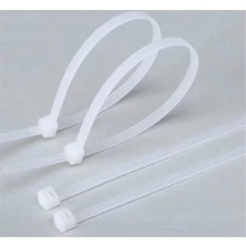 En 4,6 mm  x Boy 400 mm Plastik Kablo Bağı Cırt Kelepçe (Lisinya)