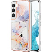 Mays Shop Samsung Galaxy S23 Artı Yumuşak Tpu Tampon Mermer Kart Yuvaları Ince (Yurt Dışından)