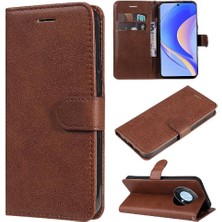 Mays Shop Kart Yuvası ile Huawei Nova Y90 Klasik Düz Renk Için Flip Case Yüksek Kılıf (Yurt Dışından)