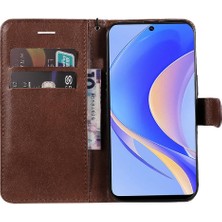 Mays Shop Kart Yuvası ile Huawei Nova Y90 Klasik Düz Renk Için Flip Case Yüksek Kılıf (Yurt Dışından)