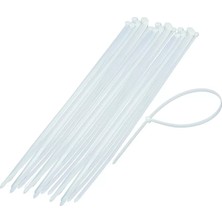 En 3,6 mm  x Boy 300 mm Plastik Kablo Bağı Cırt Kelepçe (Lisinya)