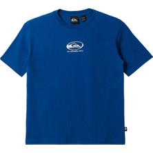 Quiksilver Chrome Logo Yth Bst Erkek Çocuk Mavi Tişört