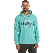 Quiksilver Circle Up Hoodie Erkek Mavi Sweatshirt