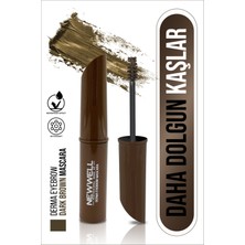 New Well Derma Eyebrow Mascara Dark Brown  Kaş Maskarası Koyu Kahve