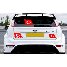 Seç Reklam Dalgalı Türk Bayrağı Sticker Çok Amaçlı Etiket Sticker