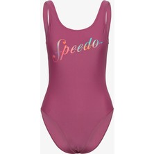 Speedo Logo Deep Ubk 1pc Pt Kadın Pembe Mayo 8-00307616651