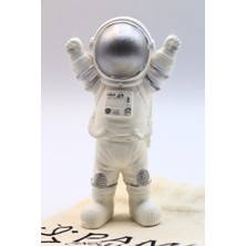 Pamir Candles Astronot 3'lü Set Biblo Dekorasyon-El Yapımı-Masa Boy