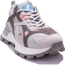 Dagoster DZS07-20135 Gri Pembe  Ortopedik Günlük Kadın Spor Ayakkabı