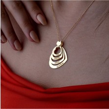 Vianto Jewellery Aile Bağlarını Kutlayan 925 Ayar Kadın Gümüş Katmanlı Isim Kolye - Kişiye Özel Lüks Tasarım