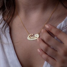 Vianto Jewellery Kişiye Özel Isim Yazılı 925 Ayar Kadın Gümüş Kolye – Altın, Gümüş ve Rose Gold Seçenekleri