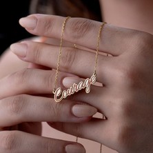 Vianto Jewellery Özelleştirilebilir 925 Ayar Gümüş 'courage' Kolye - Cesur ve Şık Tasarım