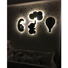 Arser Group Bebek/çocuk Odası Ahşap Dekoratif Aydınlatma Bebek Hediyelik