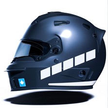 Sticker Usta Motosiklet Kask Reflektif Folyo Sticker 00010