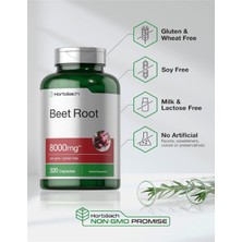 Horbäach Beet Root Powder Capsules 8000MG | 320 Capsul | Non-Gmo  Gluten Free Formula | High Potency Herbal Extract