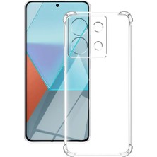 Caseart Xiaomi Redmi Note 13 5g Kapak Kamera Korumalı Airbag Antishock Köşe Korumalı Şeffaf Silikon Kılıf