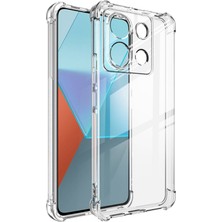 Caseart Xiaomi Redmi Note 13 Pro 5g Kapak Kamera Korumalı Airbag Antishock Köşe Korumalı Şeffaf Silikon Kılıf