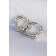 Style Of Carmen Pirinç Gümüş Renk Kalın Kemik Model Küpe