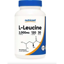 Nutricost L-Leucine 2 000MG Supplement  120 Vegetarian Capsules  30 Servings usa