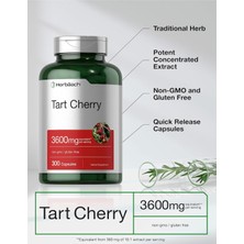 Horbäach Tart Cherry Extract Capsules | 3600MG | 300 Pills | Non-Gmo  Gluten Free | Traditional Herbal Supplement