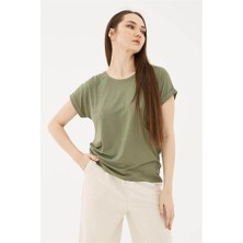 Fashion Friends 24Y0194K1 Fashion Friends Kadın  Bluz Haki