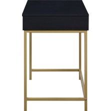 Püff Konsept Siyah Basic Çalışma Masa 90 cm