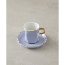 English Home Axel New Bone China Kahve Fincan Takımı 4 Parça 2 Kişilik Lila