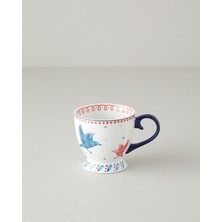 English Home Carnaval Birds New Bone China Kupa Mavi