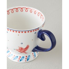 English Home Carnaval Birds New Bone China Kupa Mavi