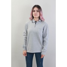 Passus Global Polo Yaka Sweatshirt Unisex Füme 1006PGSTDDGR