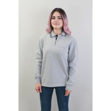 Passus Global Polo Yaka Sweatshirt Unisex Füme 1006PGSTDDGR