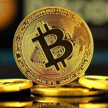 Tasaryum Bitcoin Madeni Para Özel Üretim Gold Altın Görünümlü Dekoratif Hatıra Anı Metal Bitcoin