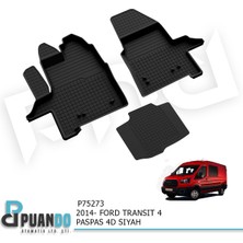 Puando Araca Özel 2014+ Ford Transıt 4 Paspas 4d Sıyah
