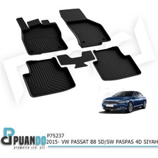 Puando Araca Özel 2015+ Volkswagen Passat B8 Sedan / Station Wagon Paspas 4d Sıyah