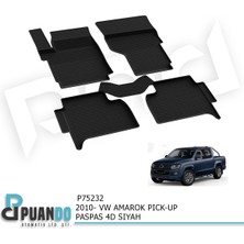 Puando Araca Özel 2010+ Volkswagen Amarok Pıck-Up Paspas 4d Sıyah